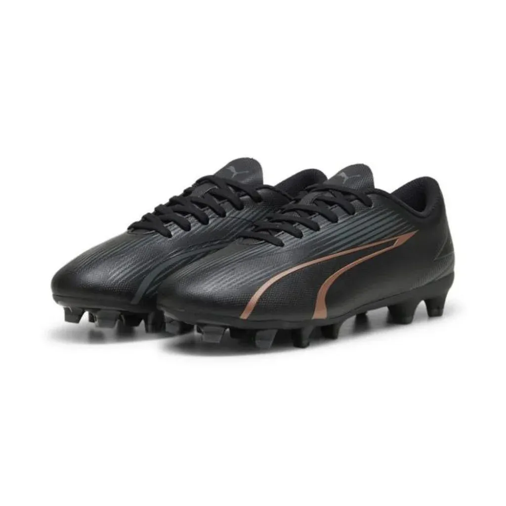 - PUMA ULTRA PLAY FG/AG Junior YOUTH Unisex Football Boots BLACK/COPPER ROSE (107775 02) - K23 - R2L17