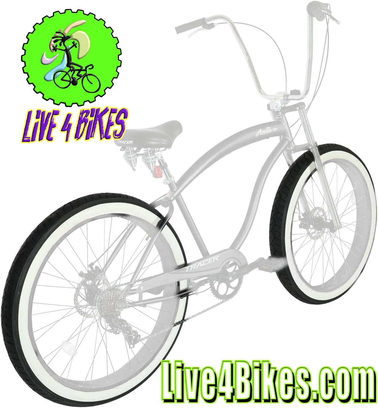 29" White Wall Tires 29x2.125 BMX Cruiser WW Tire Diamond 29in