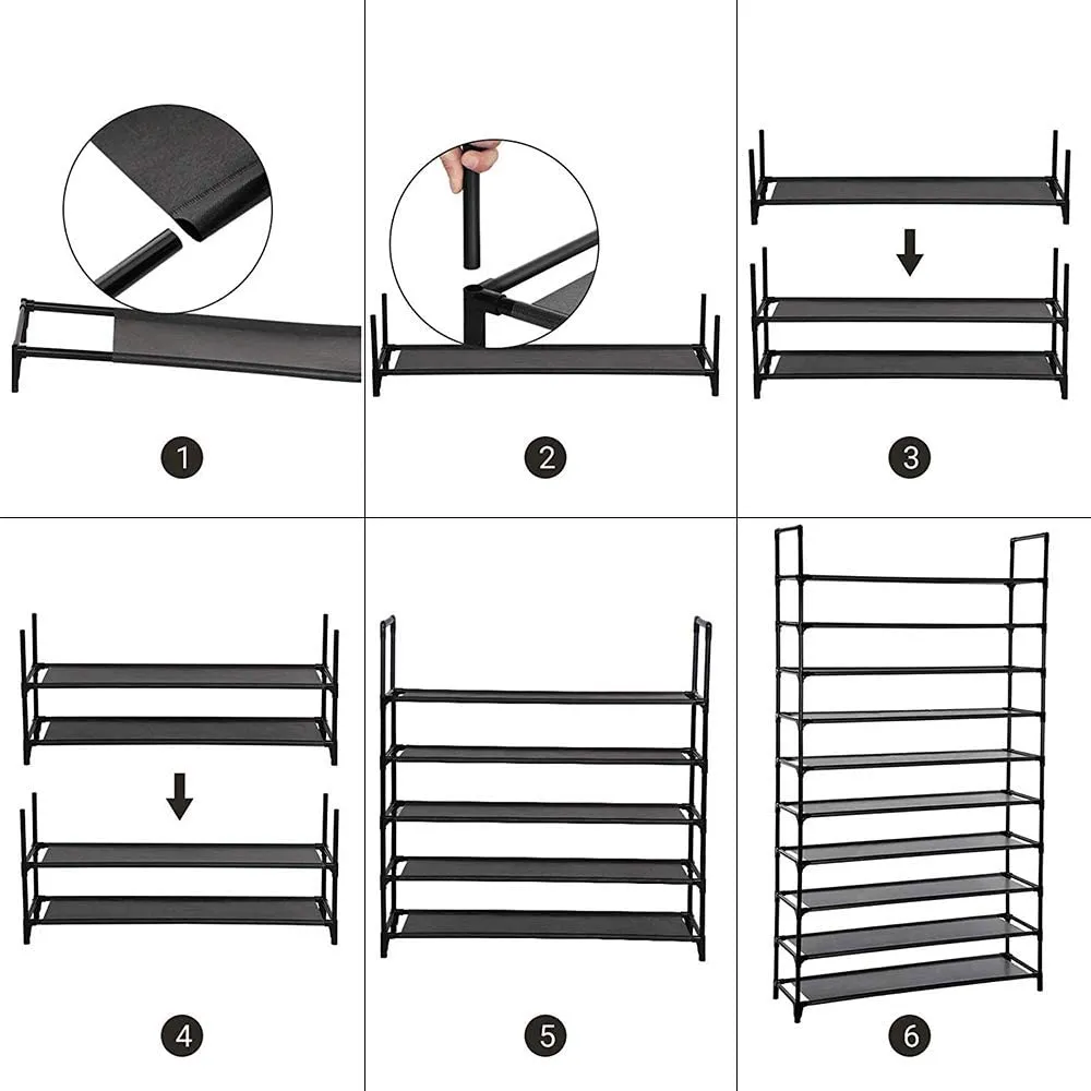 5 Tier Extra Wide Shoe Rack