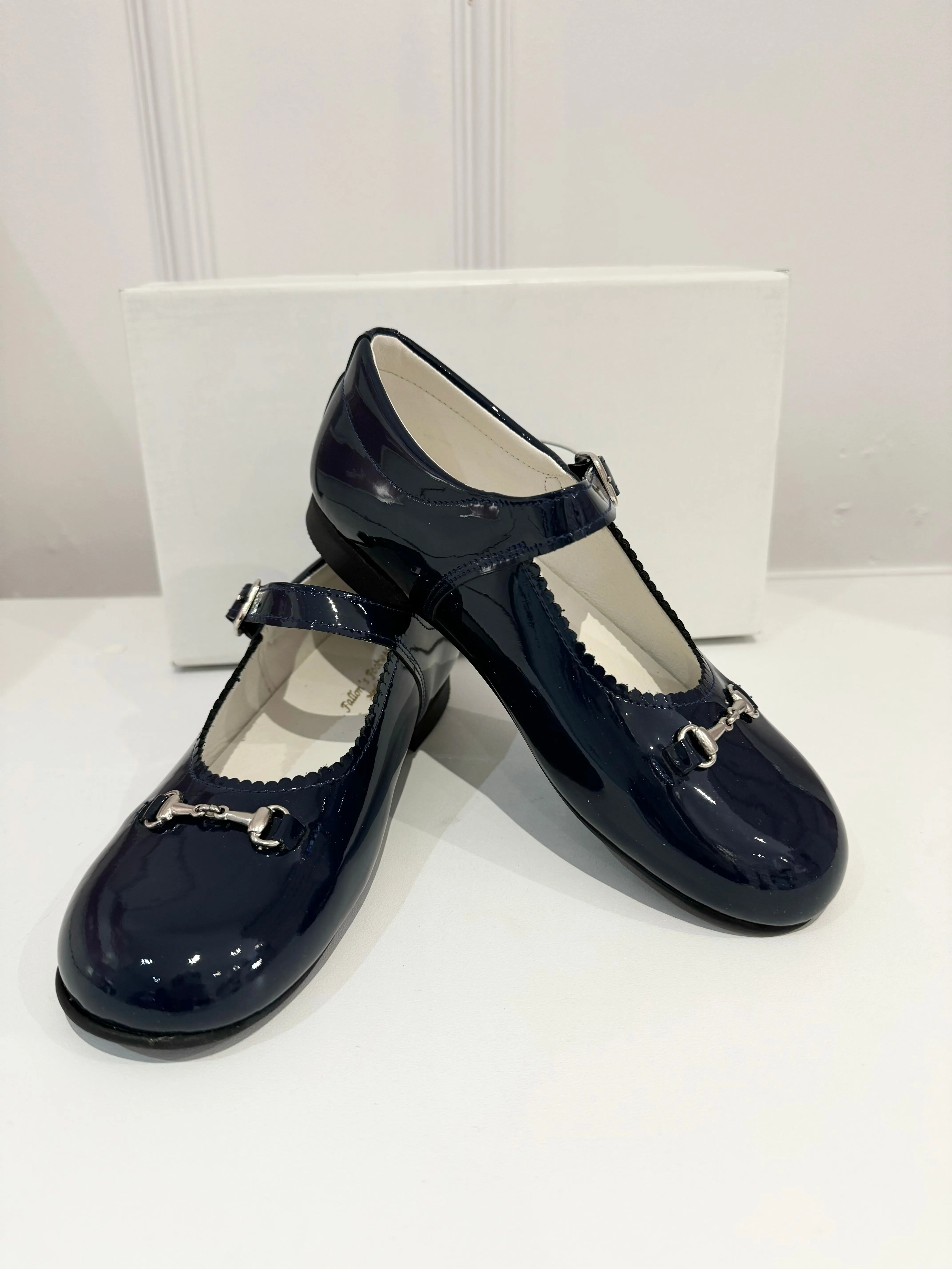 6270-2 Navy Shoe with Horsebit Buckle