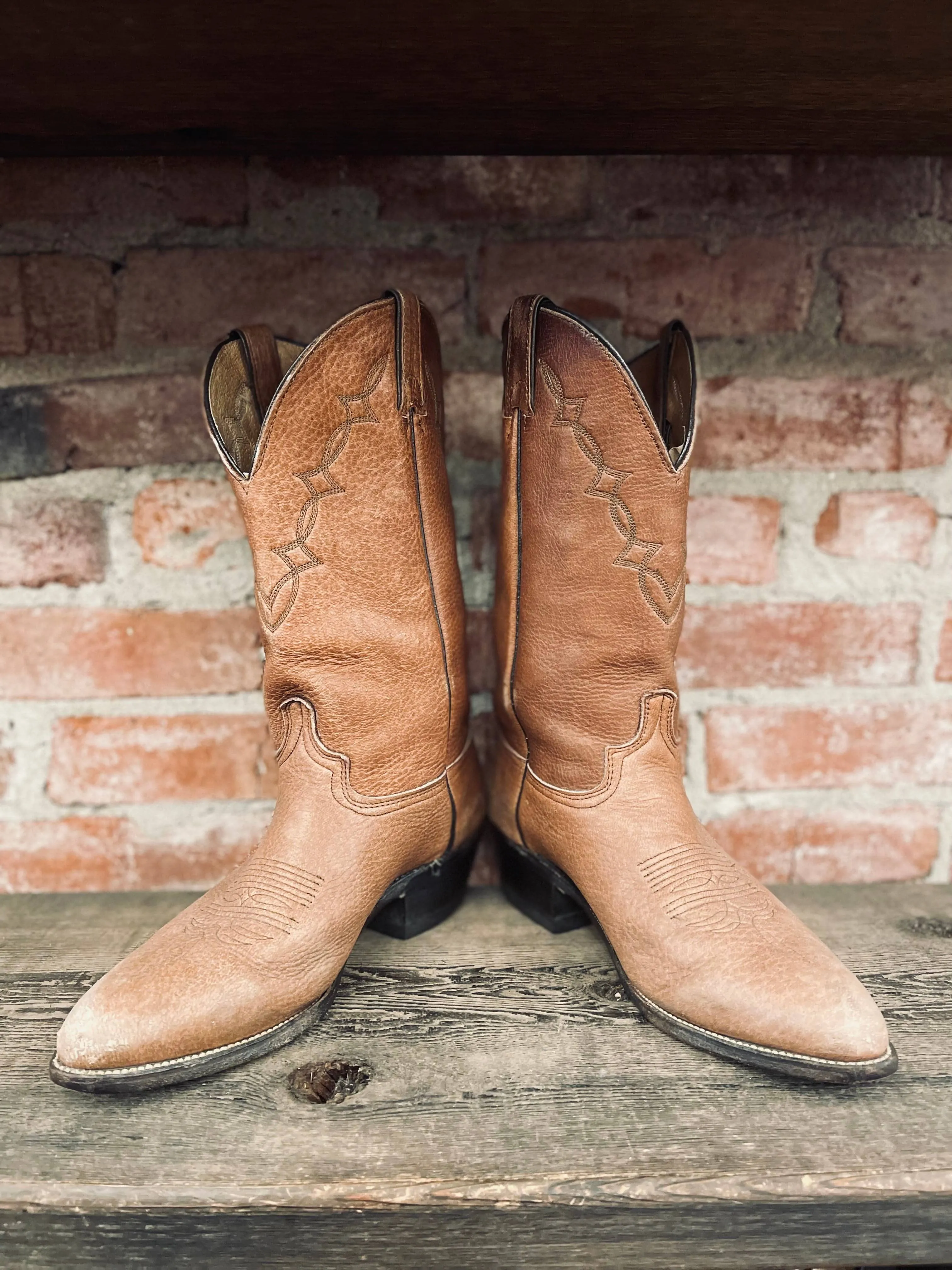 Abilene Genuine Elk Cowboy Boots Men's Size 10 / Women's Size 11.5