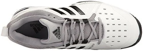 adidas  Barricade Classic Wide 4E Tennis Shoe,White/Core Black/Mid Grey,10 US