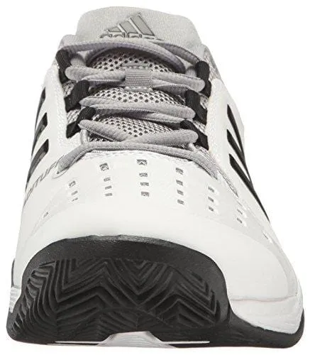 adidas  Barricade Classic Wide 4E Tennis Shoe,White/Core Black/Mid Grey,10 US