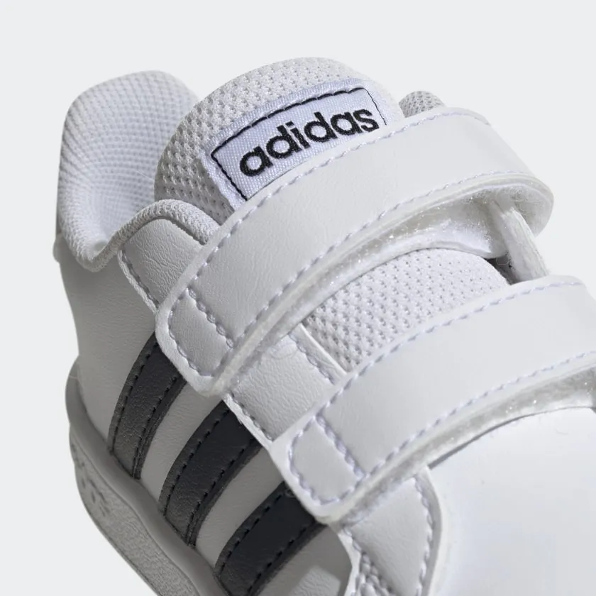 *Adidas Toddlers Grand Court Sneakers White/Black (EF0118/GW6527) - EW - R1L9