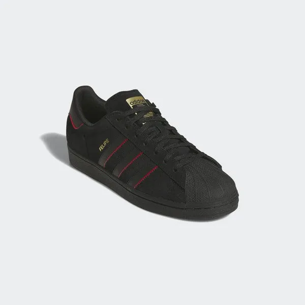 Adidas x Felipe Gustavo Superstar ADV Core Black - Better Scarlet - Gold Metallic