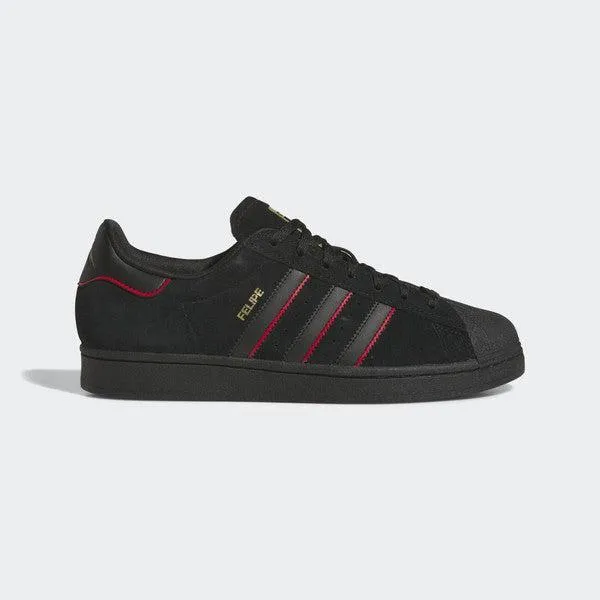 Adidas x Felipe Gustavo Superstar ADV Core Black - Better Scarlet - Gold Metallic
