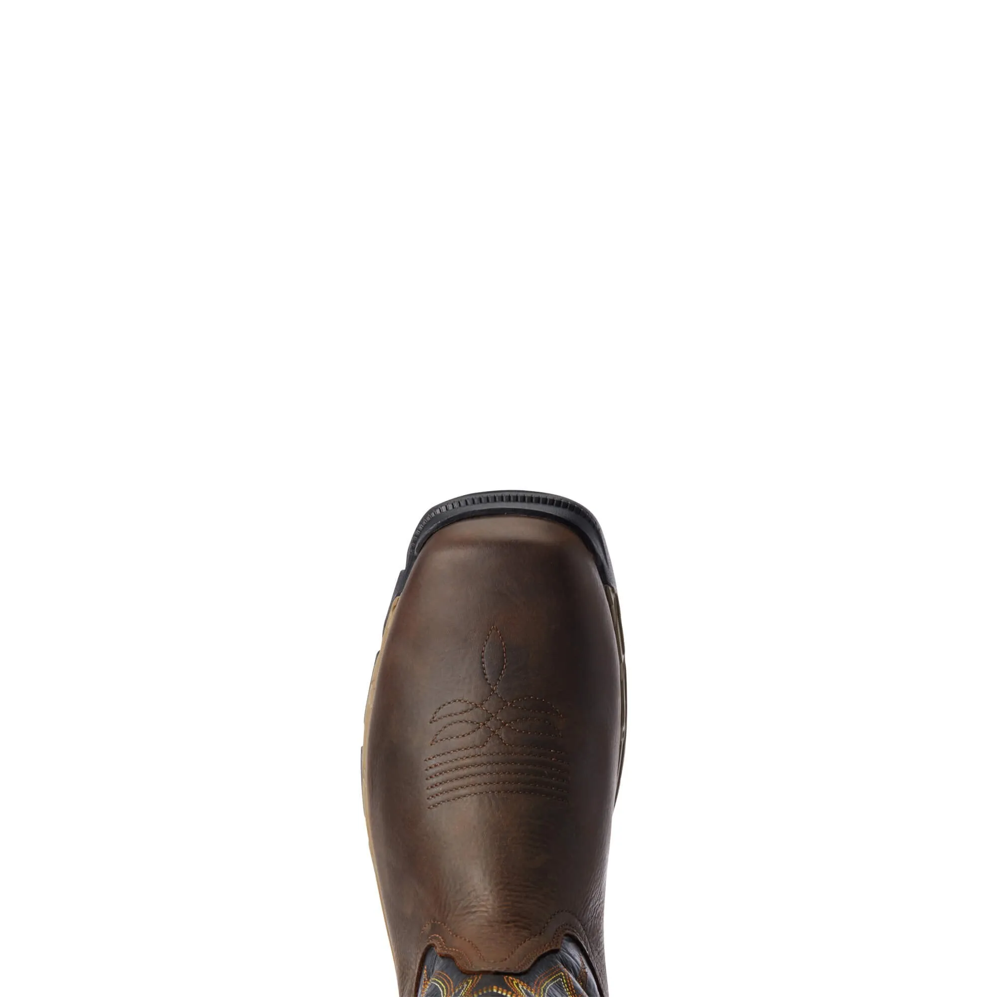 Ariat Men's Rebar Flex Western Waterproof Work Boot, Dark Brown