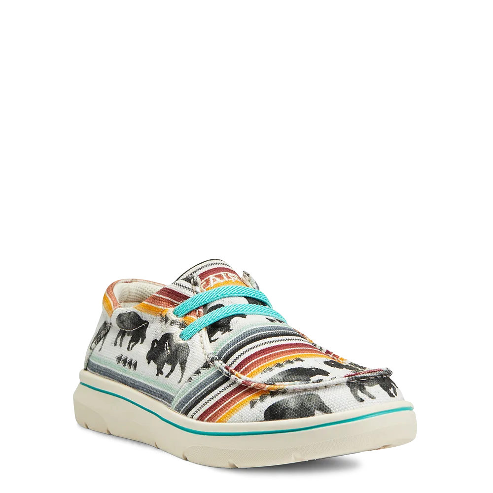 Ariat Youth Girl's Hilo Buffalo Print Slip On Shoes 10040248