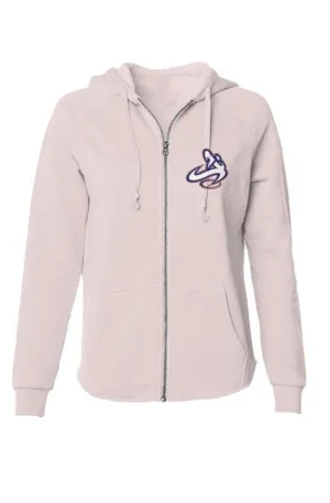 Athletic Apparatus blush rose lightweight wash zip