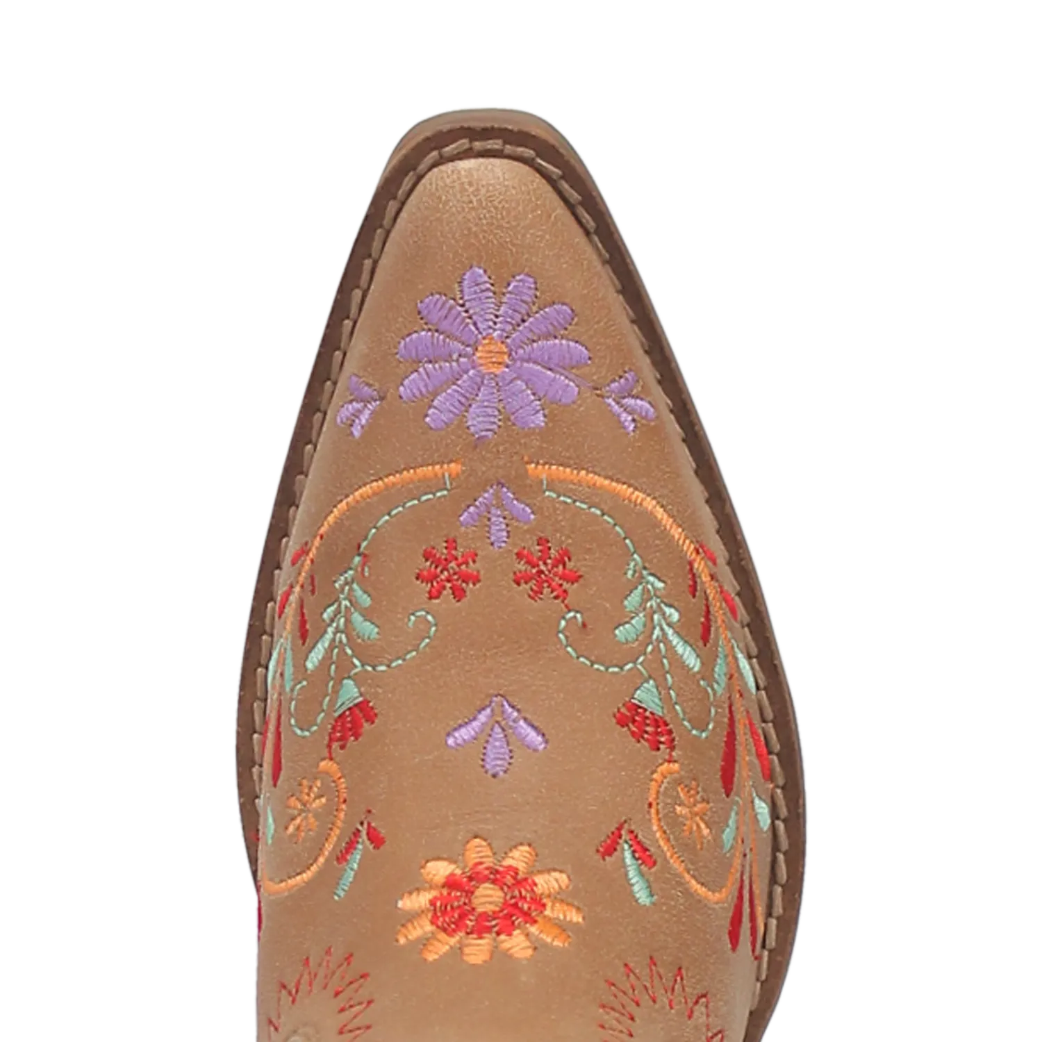 Beetle Juice Camel Leather & Embordered Boots (DS)