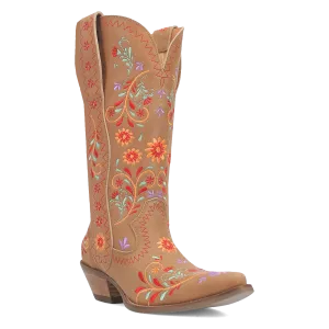 Beetle Juice Camel Leather & Embordered Boots (DS)