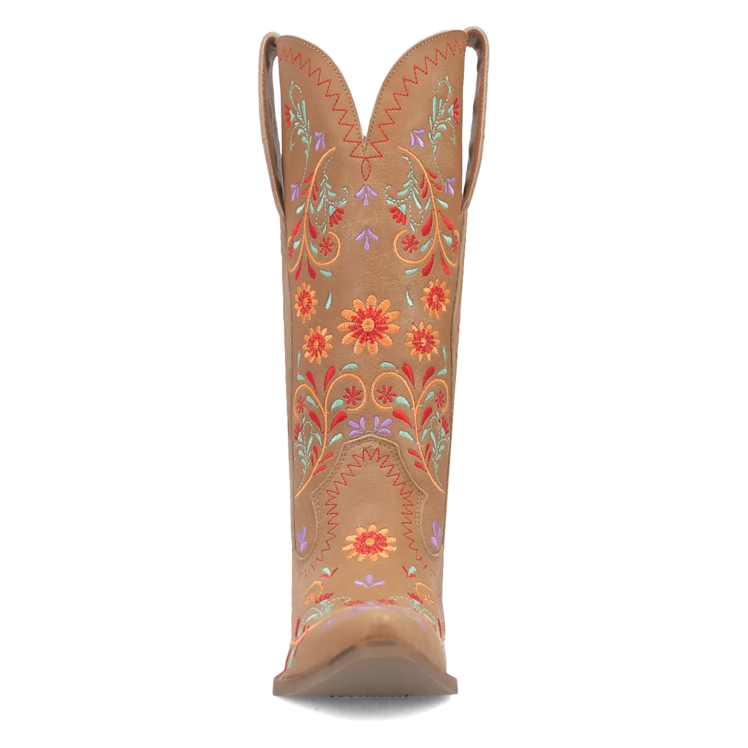 Beetle Juice Camel Leather & Embordered Boots (DS)