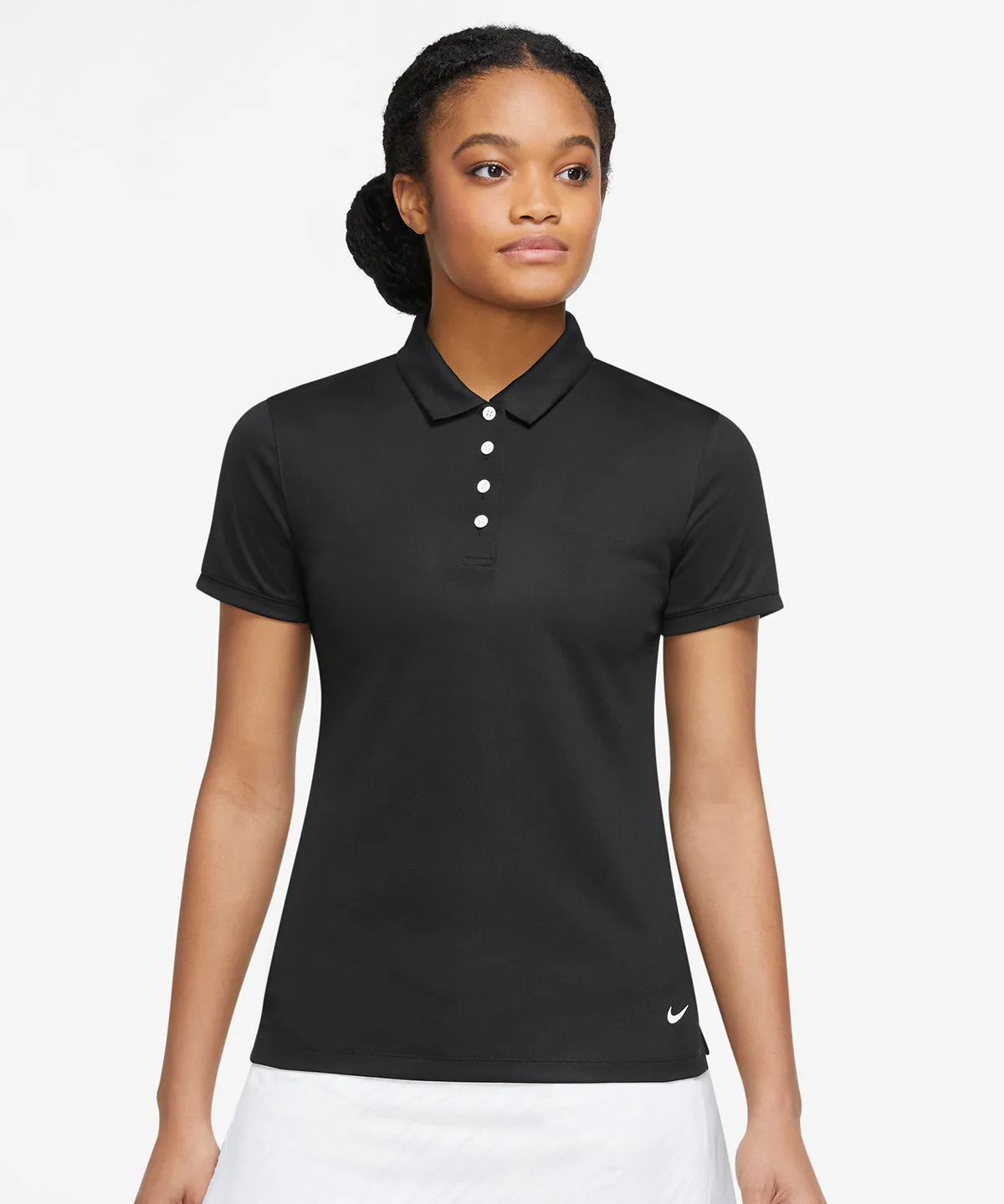 Black/White - Women’s Nike victory solid polo