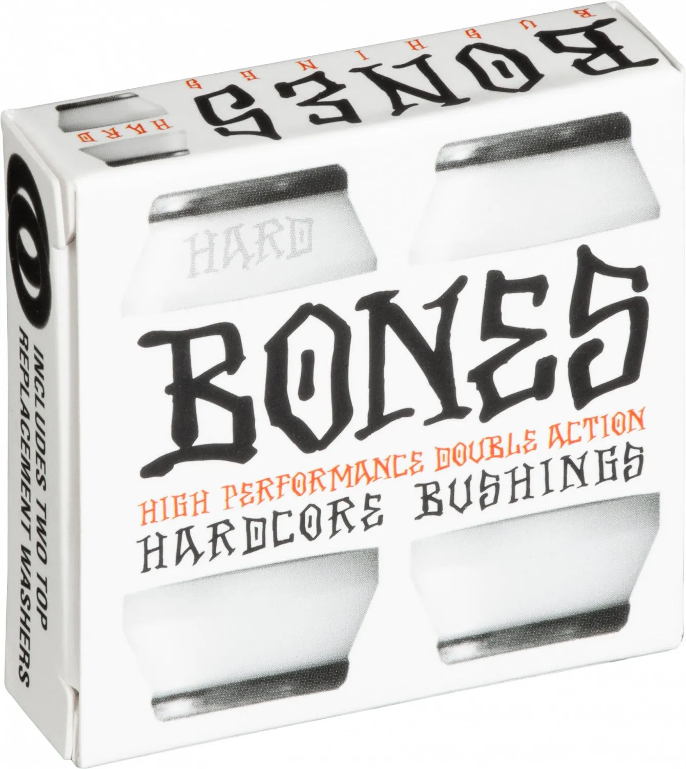 Bones Hardcore Hard Bushings 96a - White/Black (Set of 4)