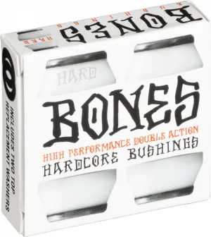 Bones Hardcore Hard Bushings 96a - White/Black (Set of 4)