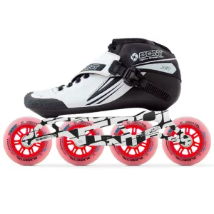 Bont Jet Unity Elemental Inline Speed Skate Package White/Black