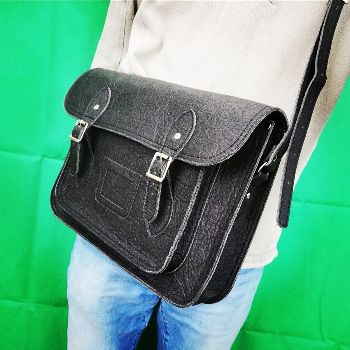 CLEARANCE - Vegetarian Shoes Black Pineapple Satchel
