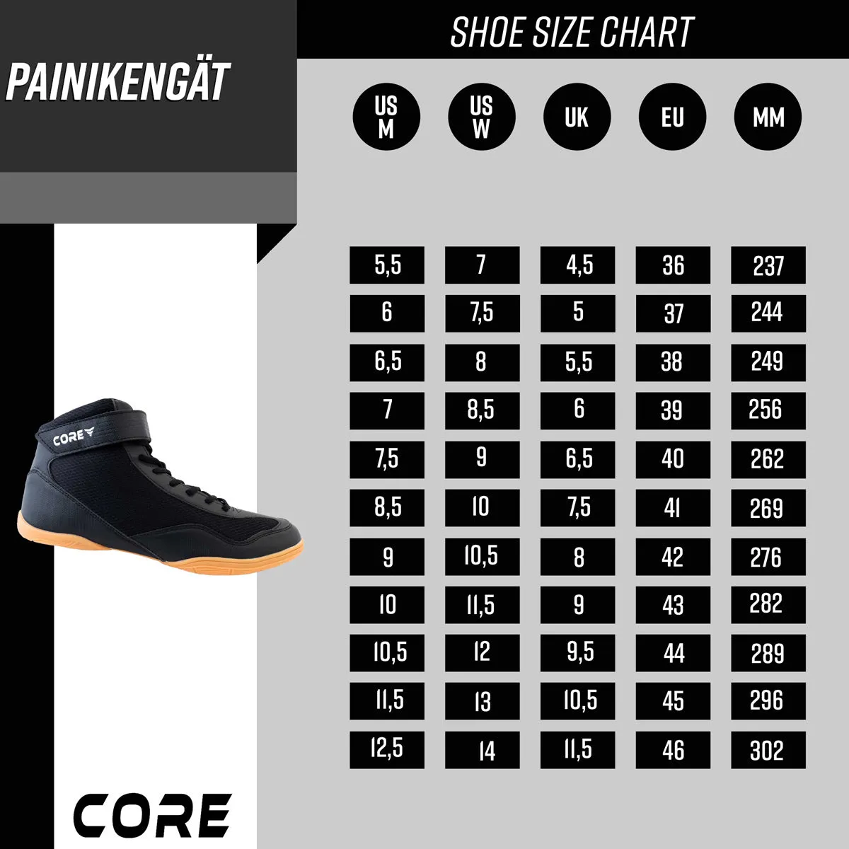 Core Wrestling Shoes