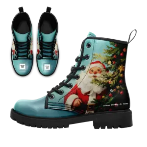 Corporate Gifts,Personalized Santa Claus Boots, Custom Xmas Fashion Winter Boots, Holidays Cheer Gift