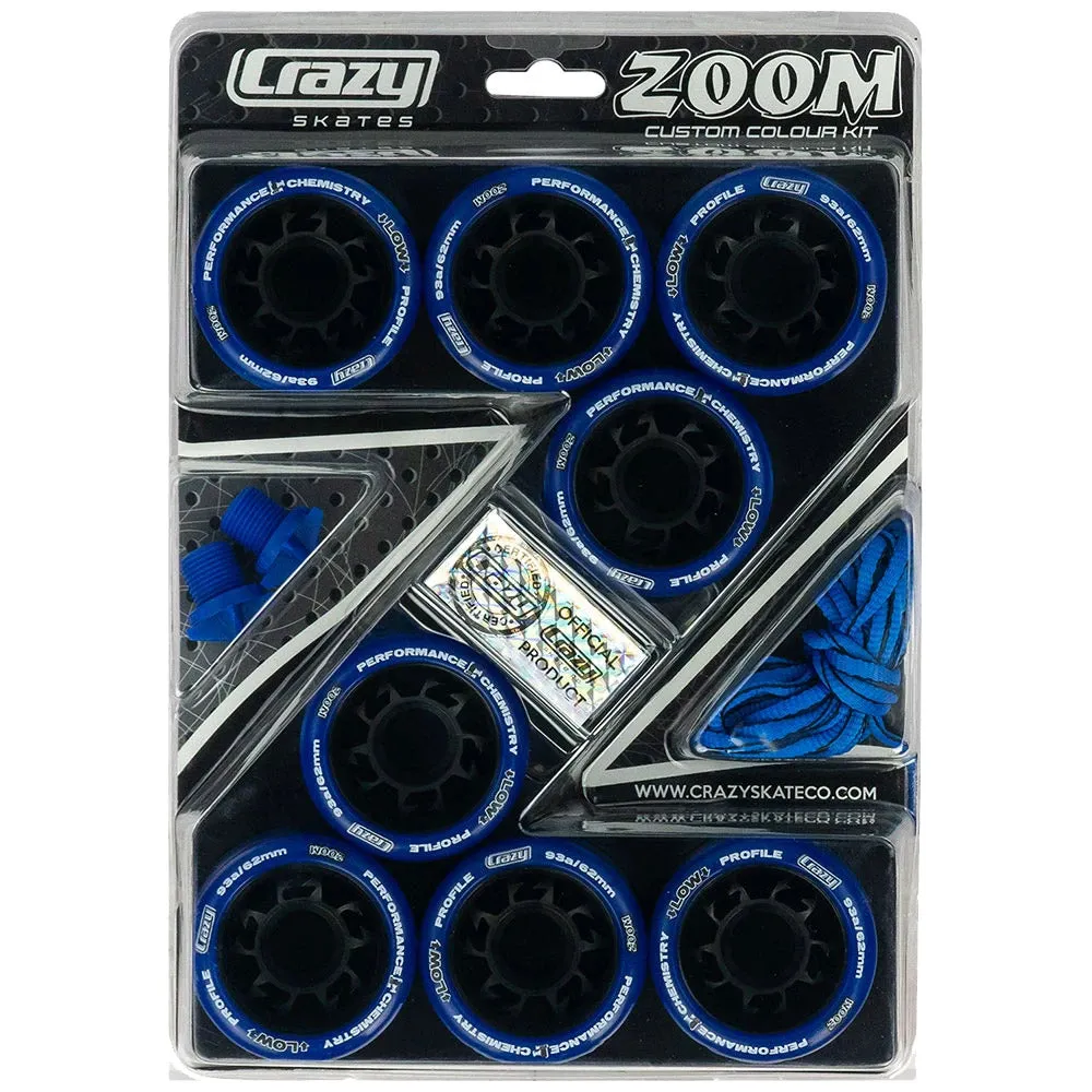 Crazy Skate Zoom Custom Colour Kit Roller Skate Wheels - 8 Pack
