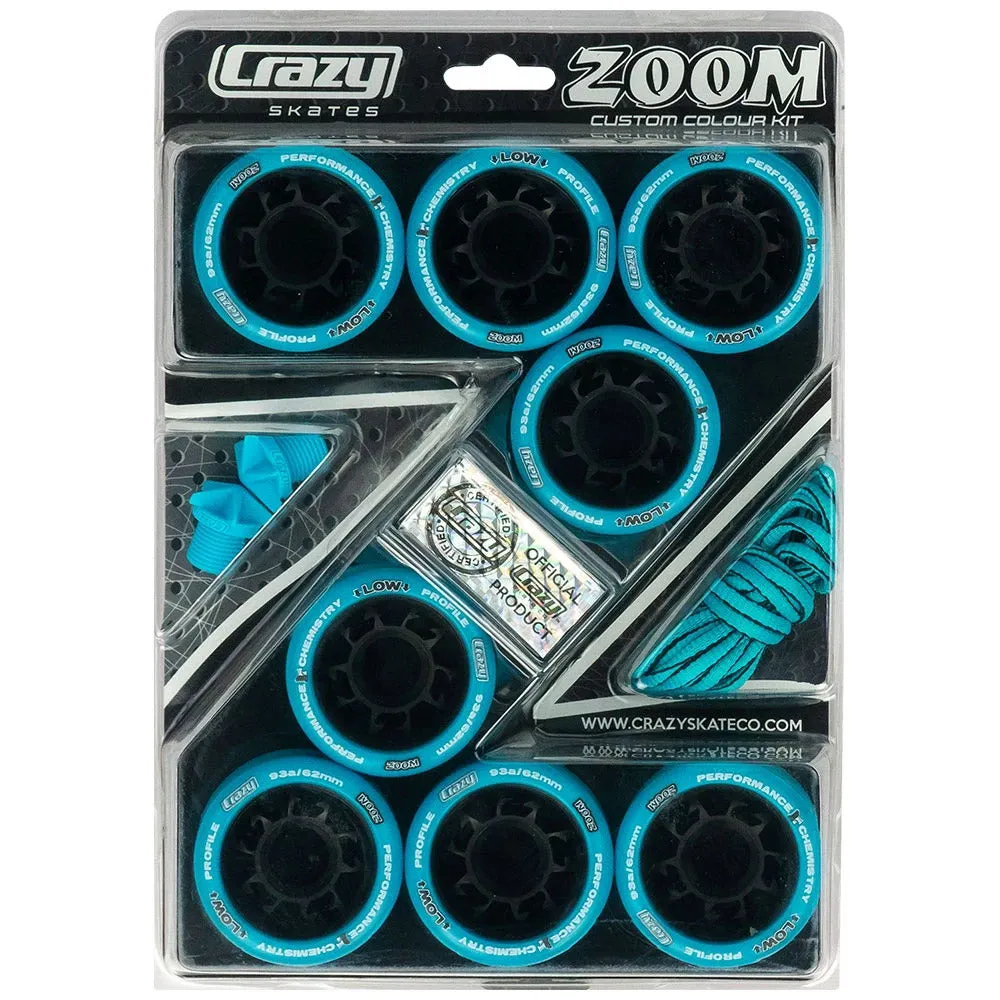 Crazy Skate Zoom Custom Colour Kit Roller Skate Wheels - 8 Pack