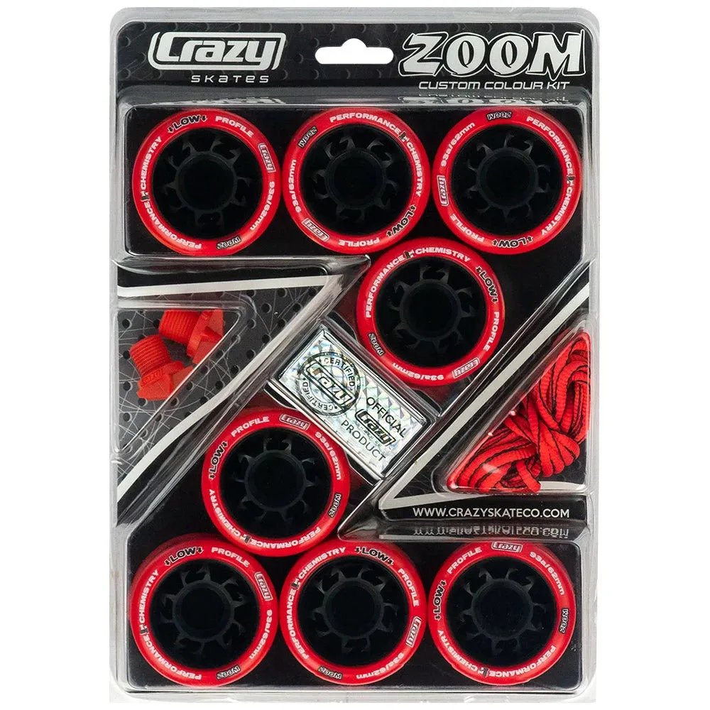 Crazy Skate Zoom Custom Colour Kit Roller Skate Wheels - 8 Pack