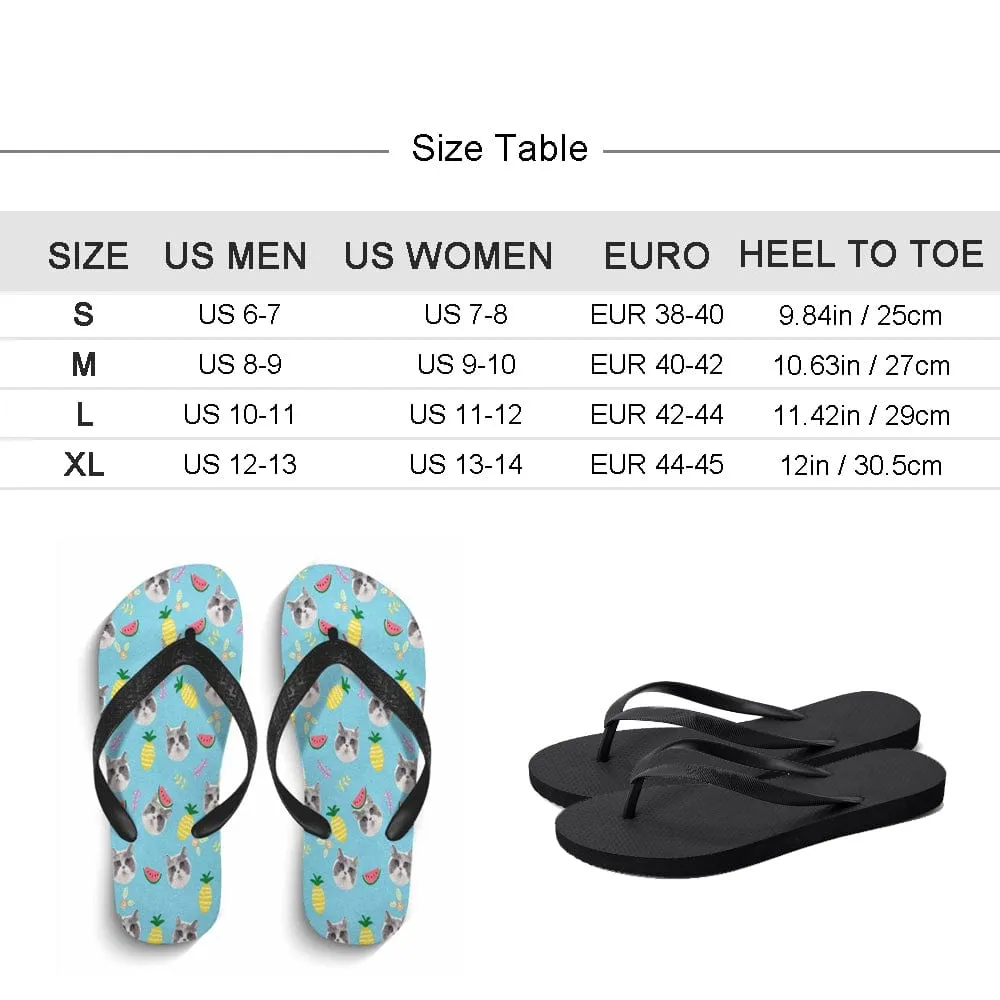 Custom Face Butterfly Flip Flops For Both Man And Woman Funny Gift For Vacation,Wedding Ideas For Guests