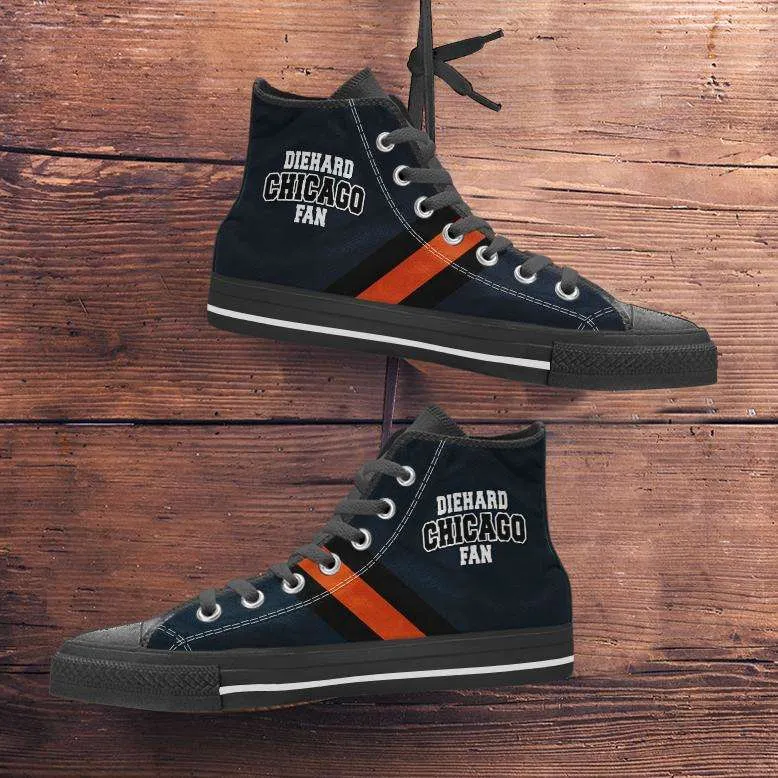 Diehard Chicago Fan Canvas High Top Shoes