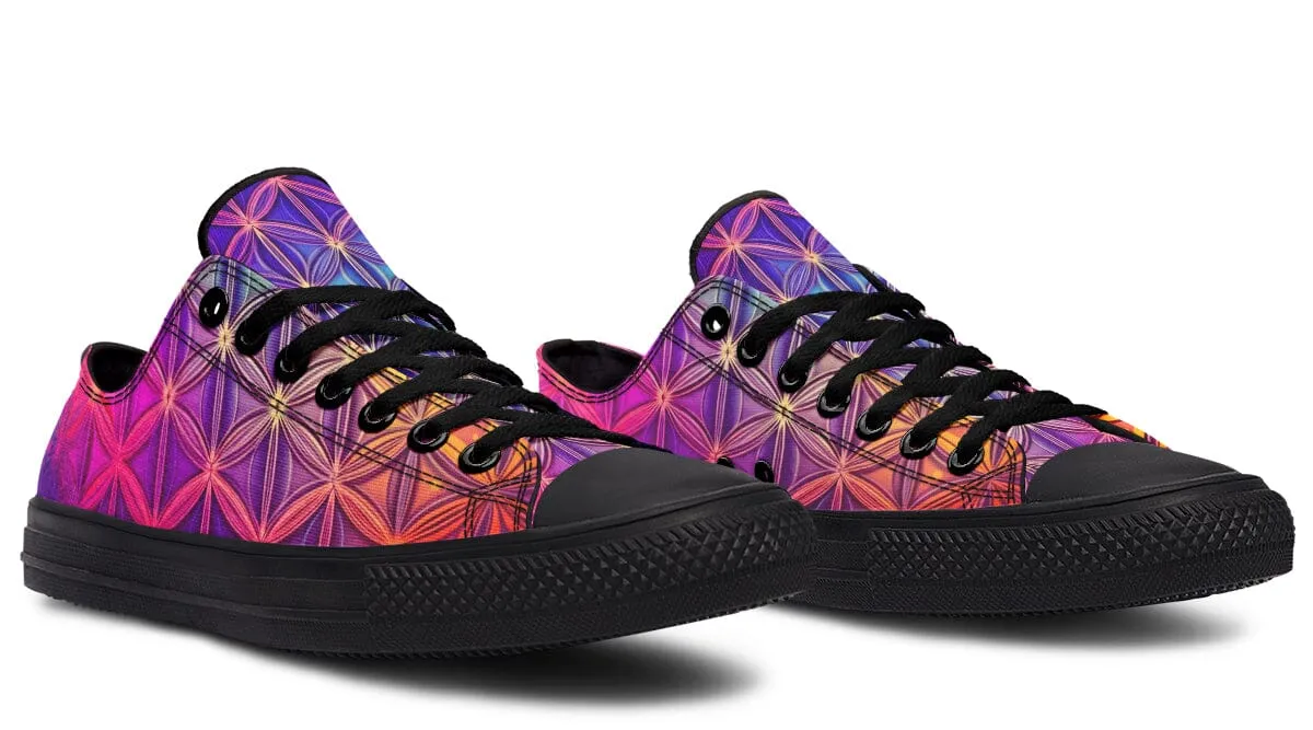 Flower Life Purp Low Top Shoes
