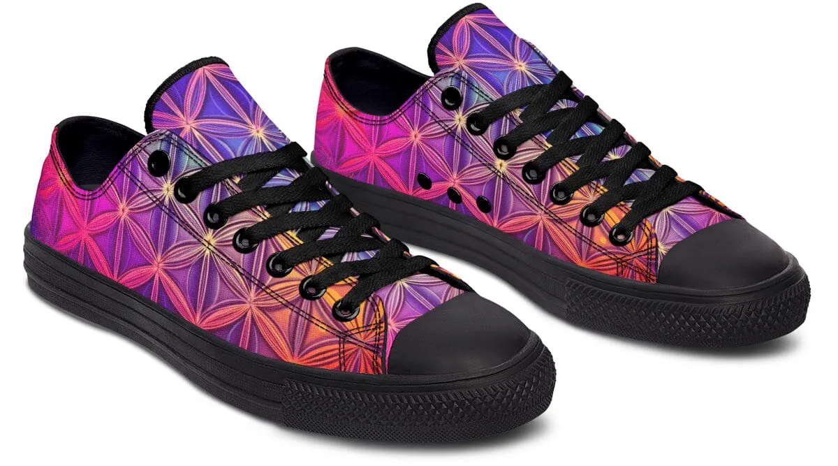 Flower Life Purp Low Top Shoes