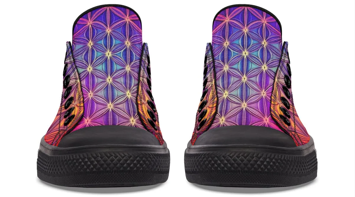 Flower Life Purp Low Top Shoes