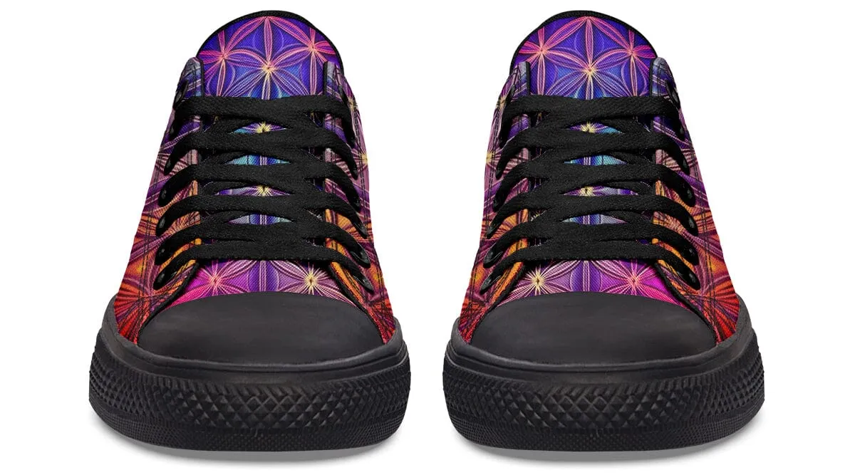 Flower Life Purp Low Top Shoes