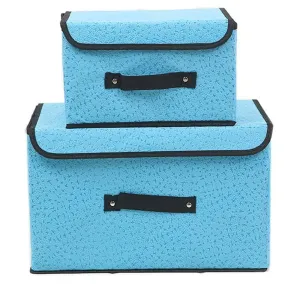 HLLMART 2 Organizer Shelves Closet Friendly Closet, Breathable Material, for Clothes Storage and Accessories & Handbag Organizer, Shoe, Toys - Keep Your Wardrobe in order (Organizer Boxes)