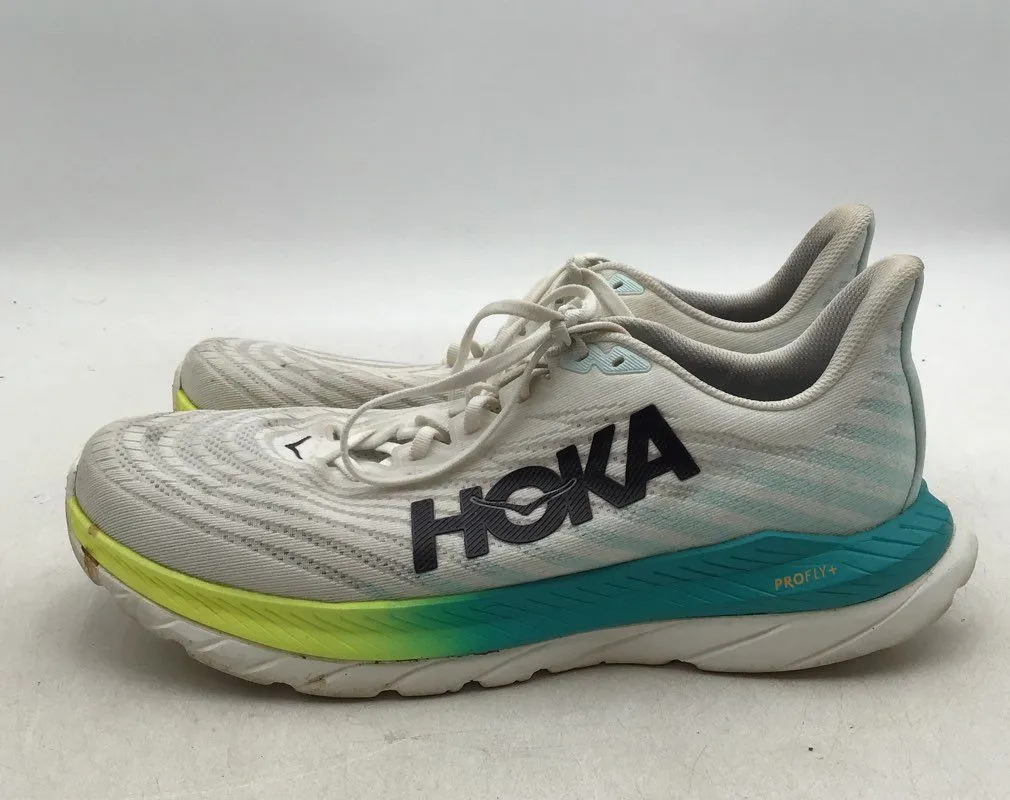 Hoka One One Men's Mach 5 1127893 WBGL Gray Lace-Up Athletic Shoes - Size 12