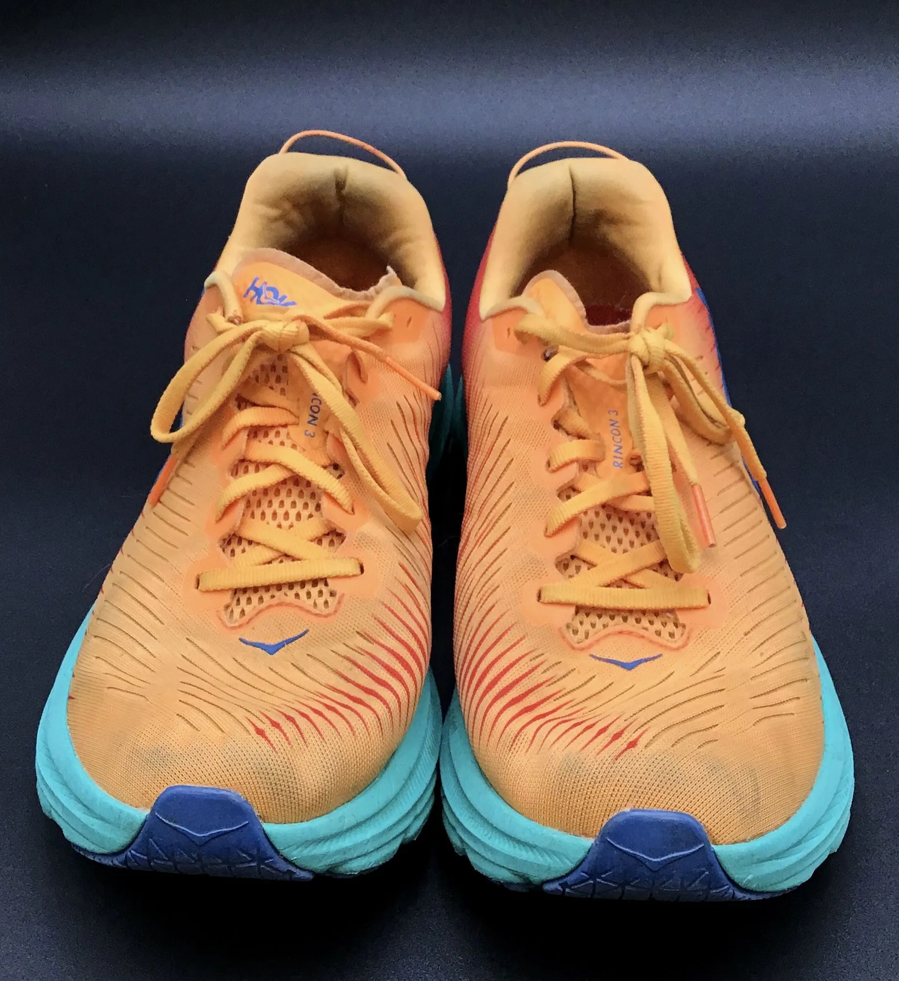 Hoka One One Men's Rincon 3 1119395 BOFT Orange Athletic Shoes - Size 10.5D