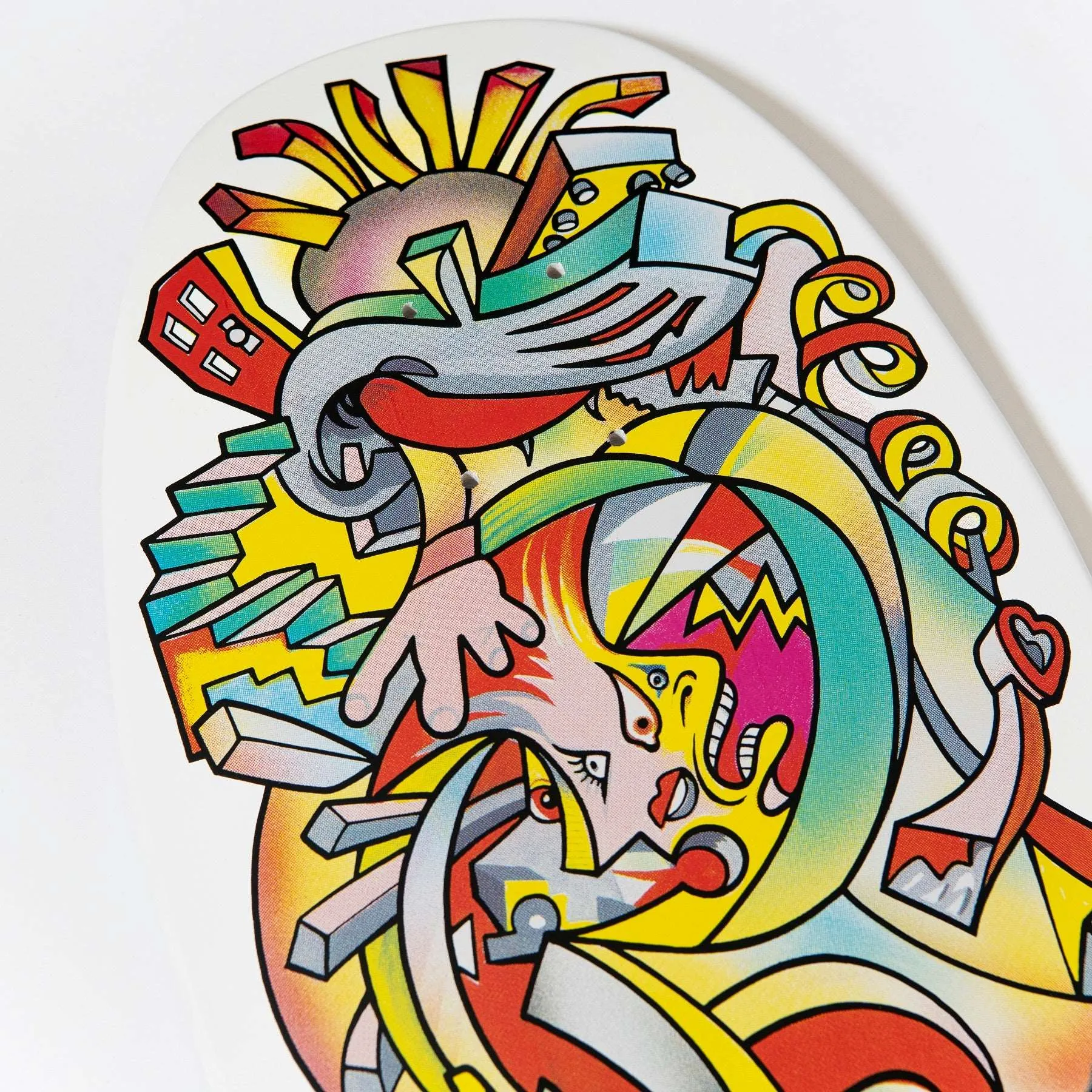 Hosoi Picasso Reissue Skateboard Deck 10.26in x 30.42in Santa Cruz