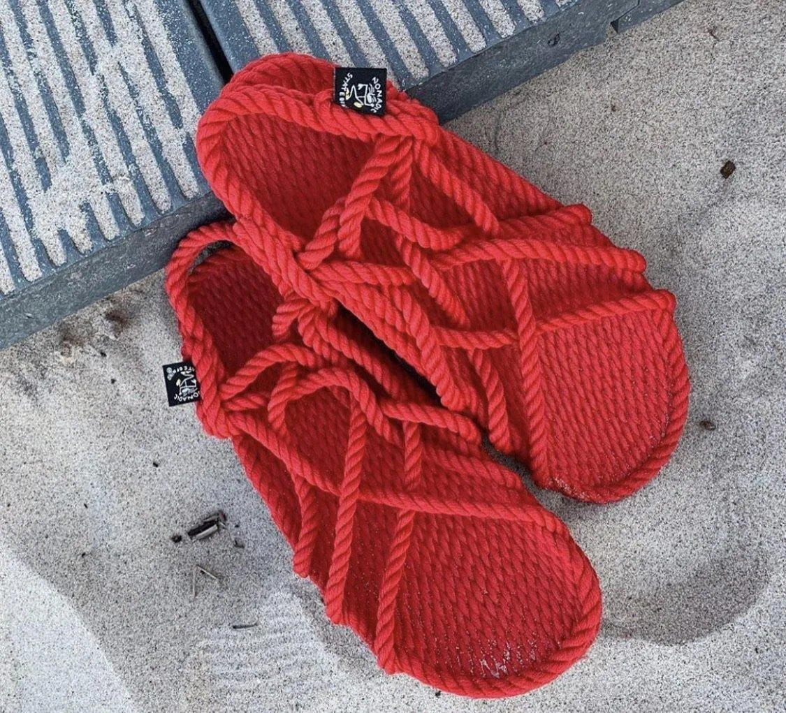 JC Sandal with Vibram sole- Red