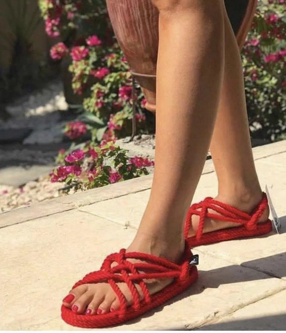 JC Sandal with Vibram sole- Red