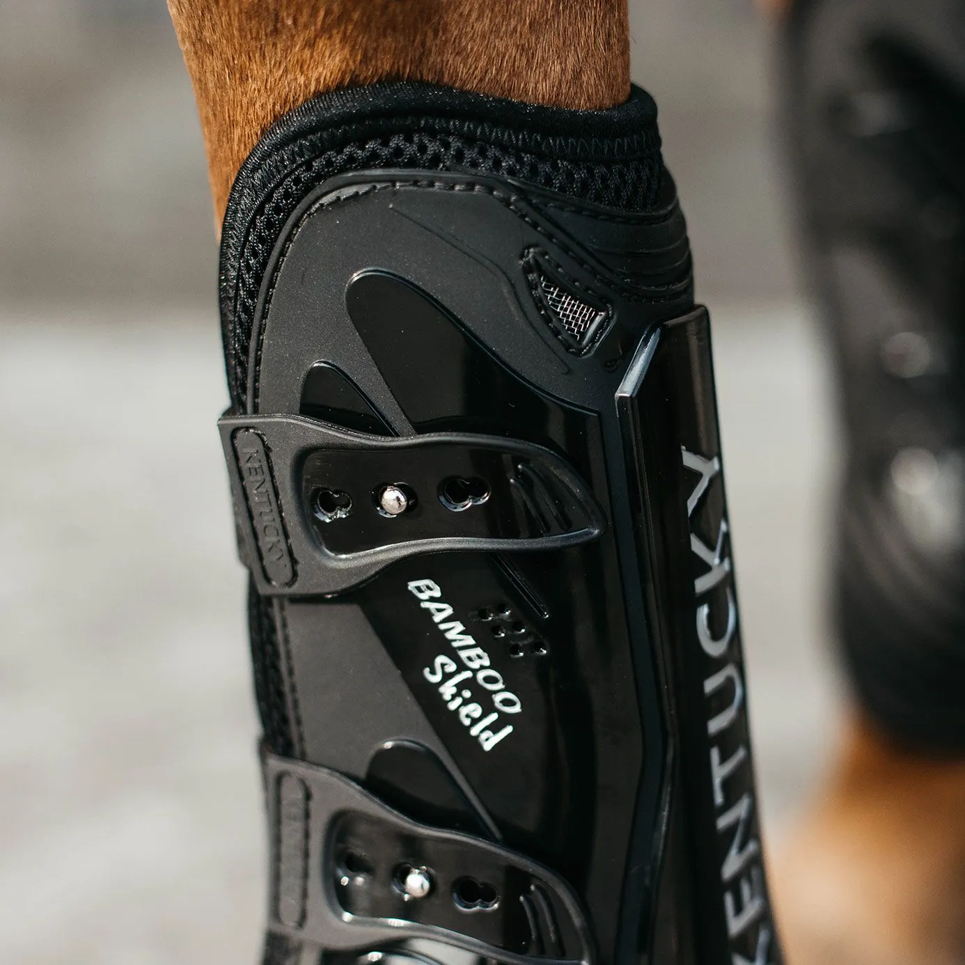 Kentucky Horsewear Bamboo Tendon Boots Elastic - Black