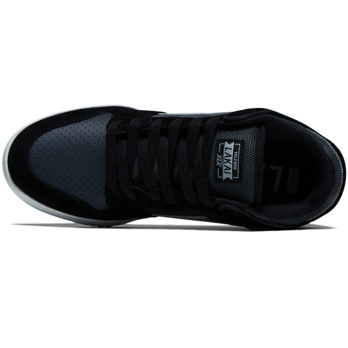 Lakai Telford Low Shoes - Black Suede/Grey Suede