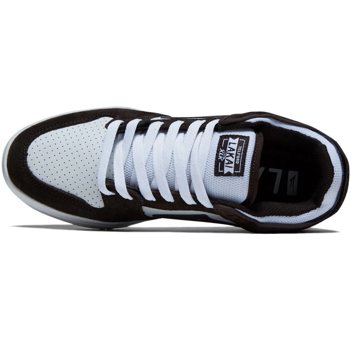Lakai Telford Low Shoes - Chocolate/White Suede