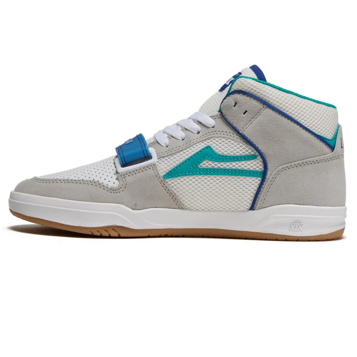Lakai Telford Mid Shoes - White/Gum Suede