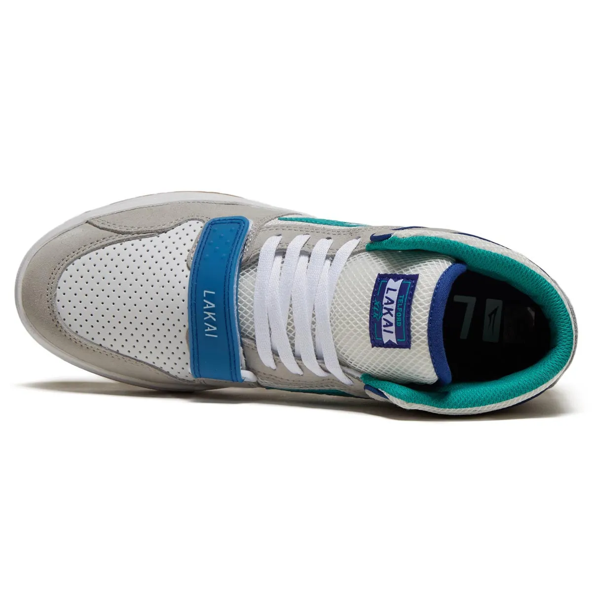 Lakai Telford Mid Shoes - White/Gum Suede