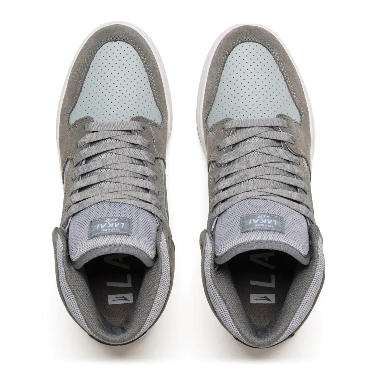 LAKAI Telford Shoes Grey/Light Grey Suede