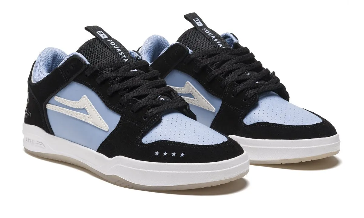 Lakai x Fourstar Telford Low Skate Shoes - Light Blue / Black