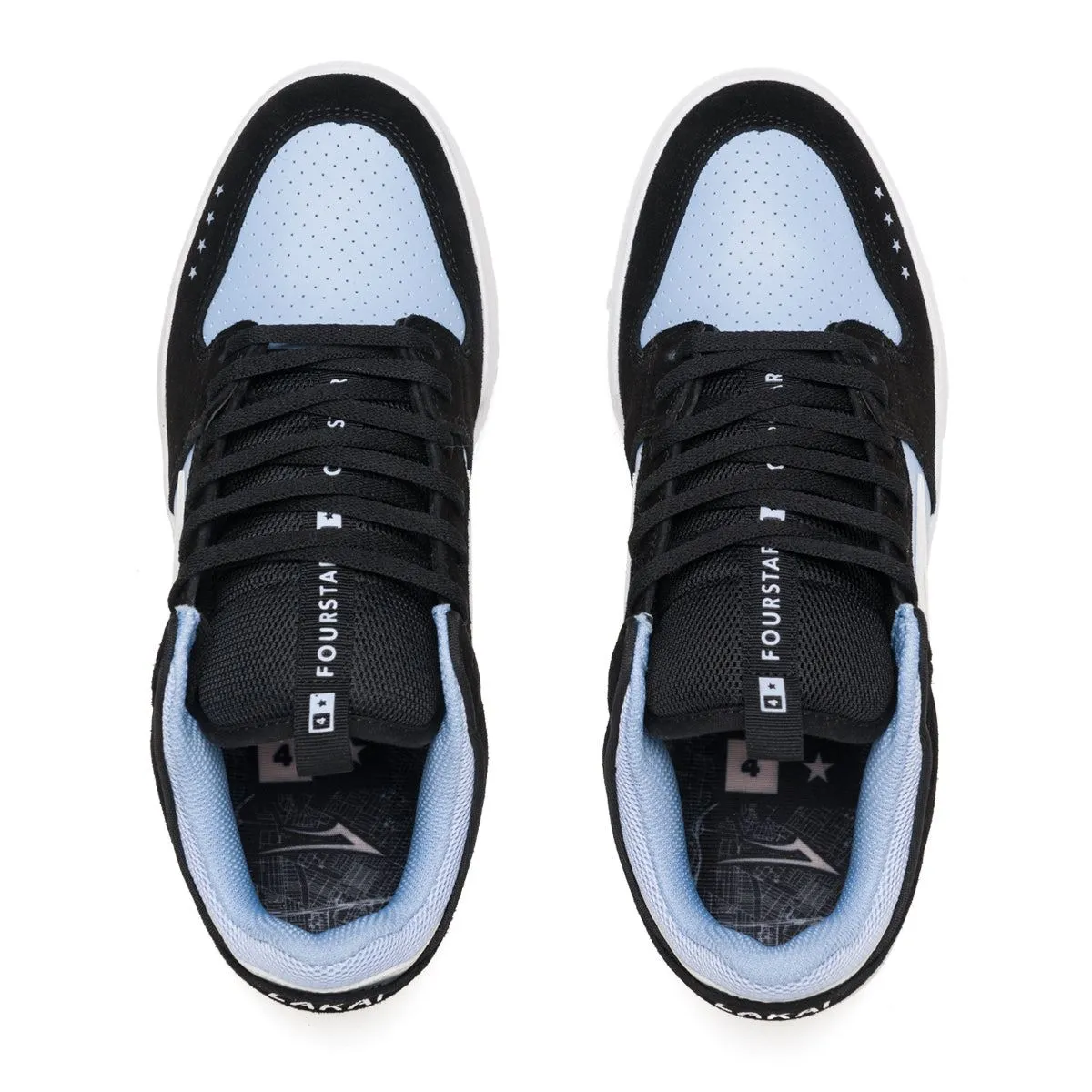 Lakai x Fourstar Telford Low Skate Shoes - Light Blue / Black