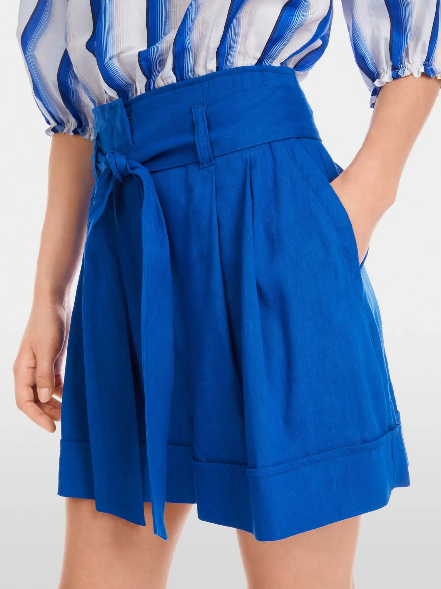 Marc Cain Linen Tie Detail Shorts