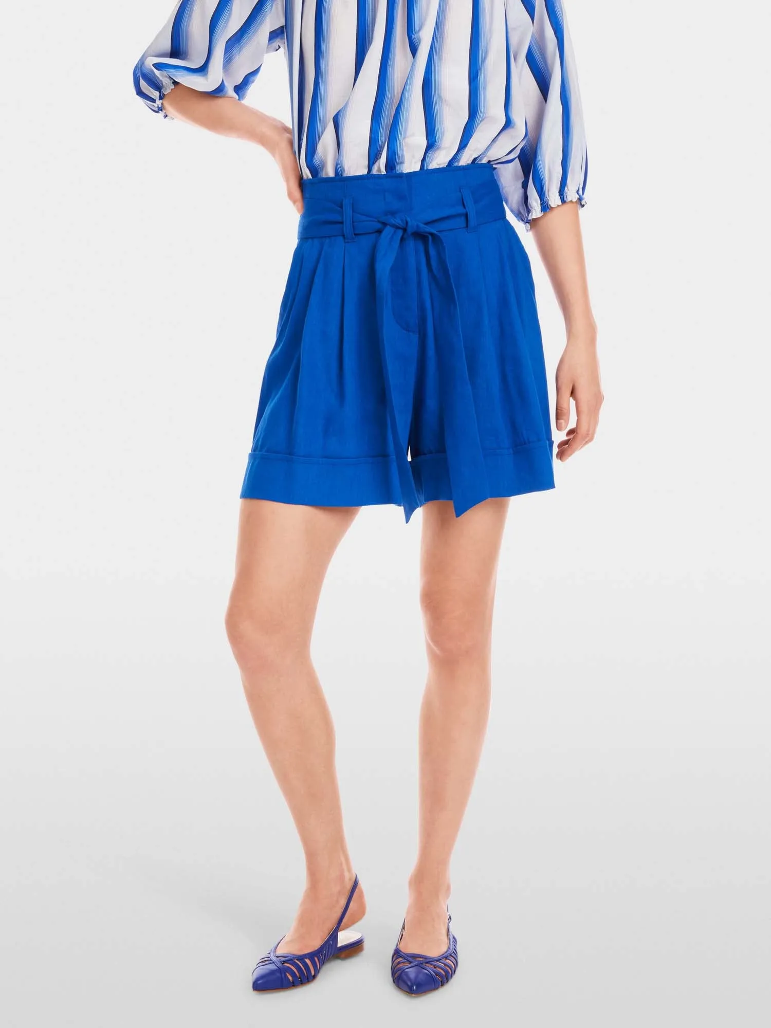 Marc Cain Linen Tie Detail Shorts