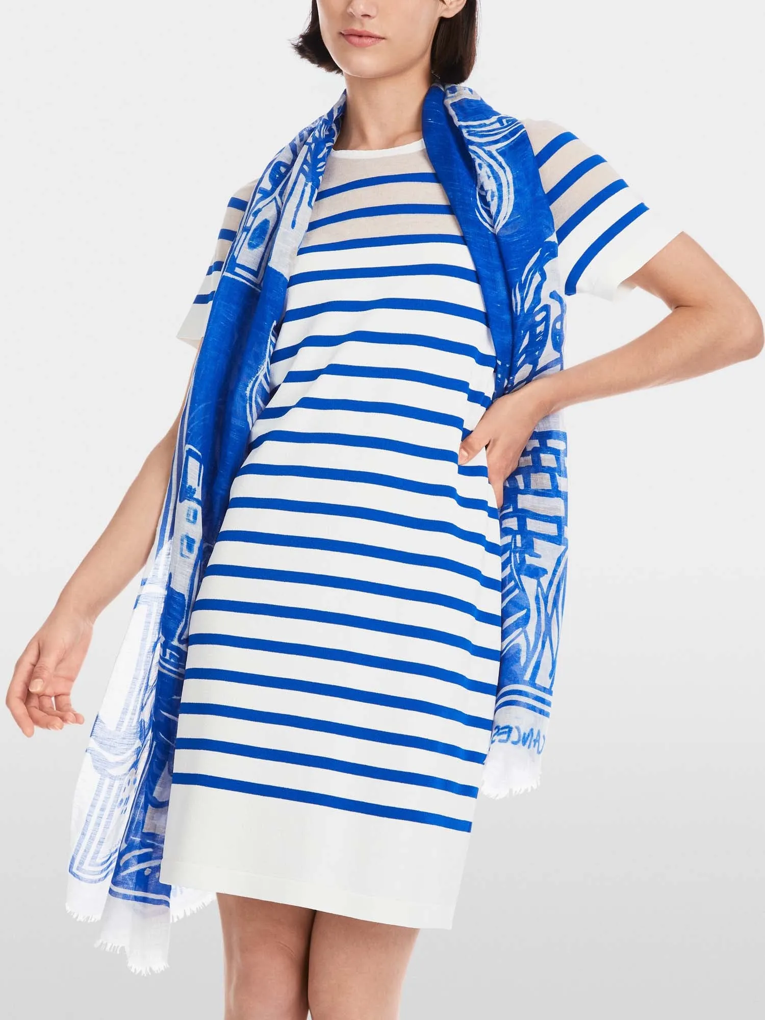 Marc Cain Round Neck Stripe Dress