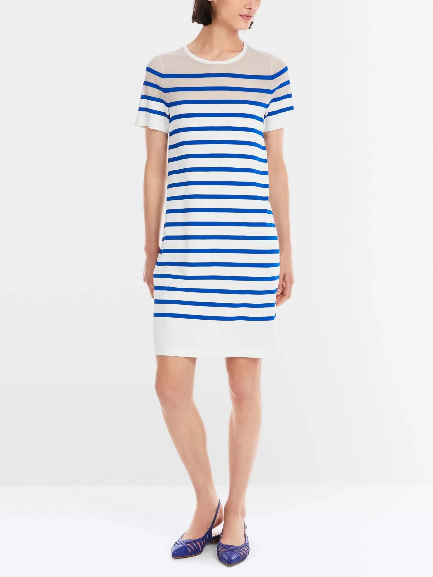 Marc Cain Round Neck Stripe Dress